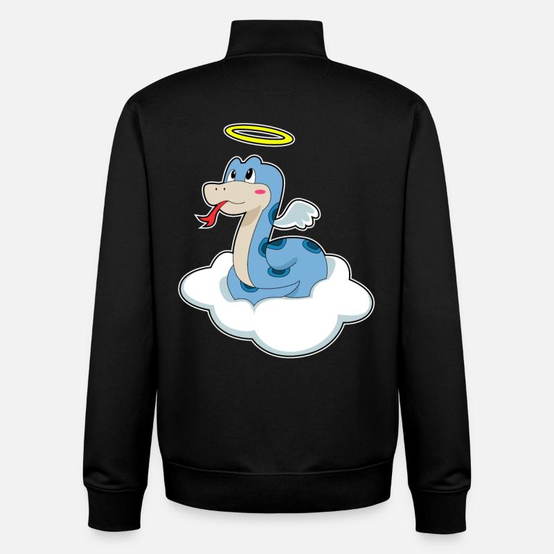 Snake Cloud - Unisex Organic Zip Sweatshirt by Stanley/Stella - black