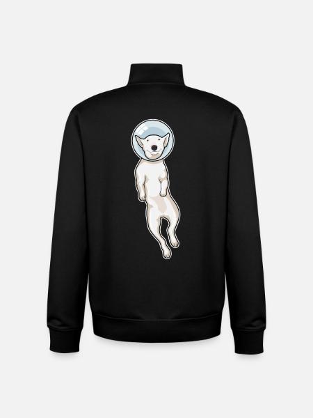 Funny Dog - Unisex Organic Zip Sweatshirt by Stanley/Stella - black