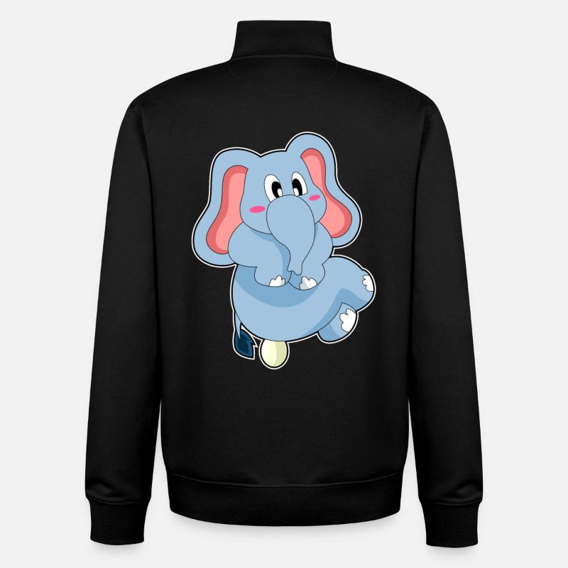 Elephant egg - Unisex Organic Zip Sweatshirt by Stanley/Stella - black