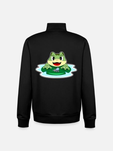 Frog fly - Unisex Organic Zip Sweatshirt by Stanley/Stella - black