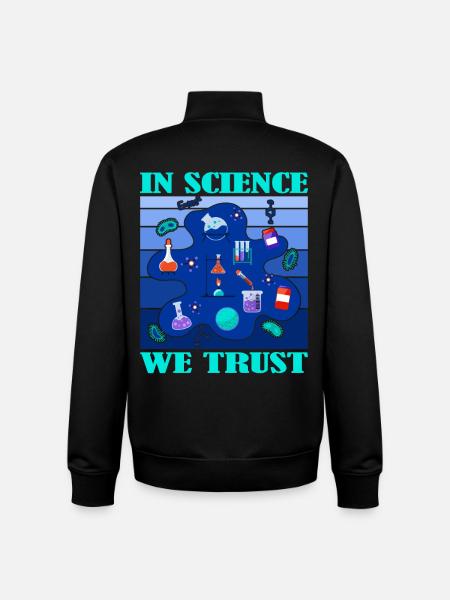 Science Research Laboratory Studies - Unisex Organic Zip Sweatshirt by Stanley/Stella - black