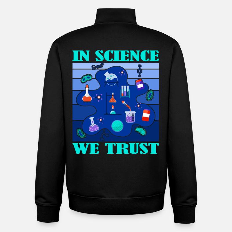 Wissenschaft Forschung Labor Studium - Unisex Organic Zip Sweatshirt von Stanley/Stella - Schwarz