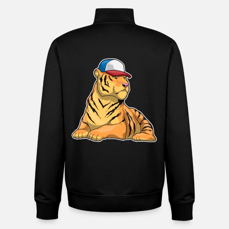 Tiger Cap - Unisex Organic Zip Sweatshirt von Stanley/Stella - Schwarz