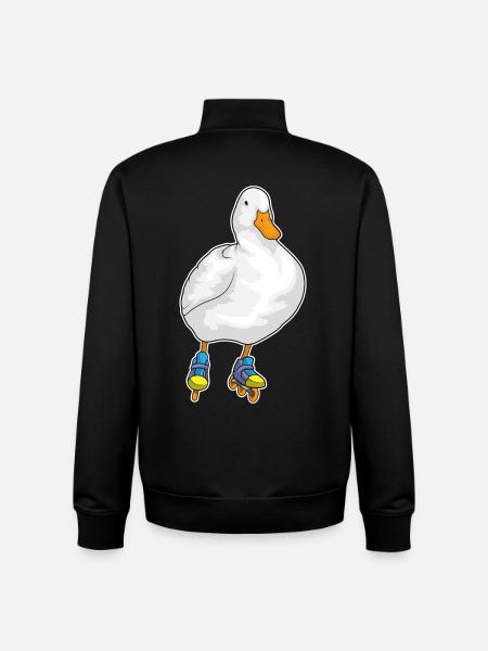 Ente Inline skating Inline skates - Unisex Organic Zip Sweatshirt von Stanley/Stella - Schwarz