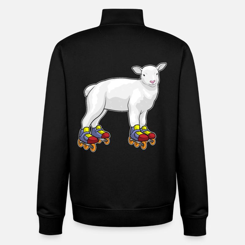 Lamm Inline skating Inline skates - Unisex Organic Zip Sweatshirt von Stanley/Stella - Schwarz
