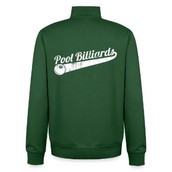 Pool billiards - Unisex Organic Zip Sweatshirt by Stanley/Stella - bottle green - Back - AI Model Male 185 dark (185cm)