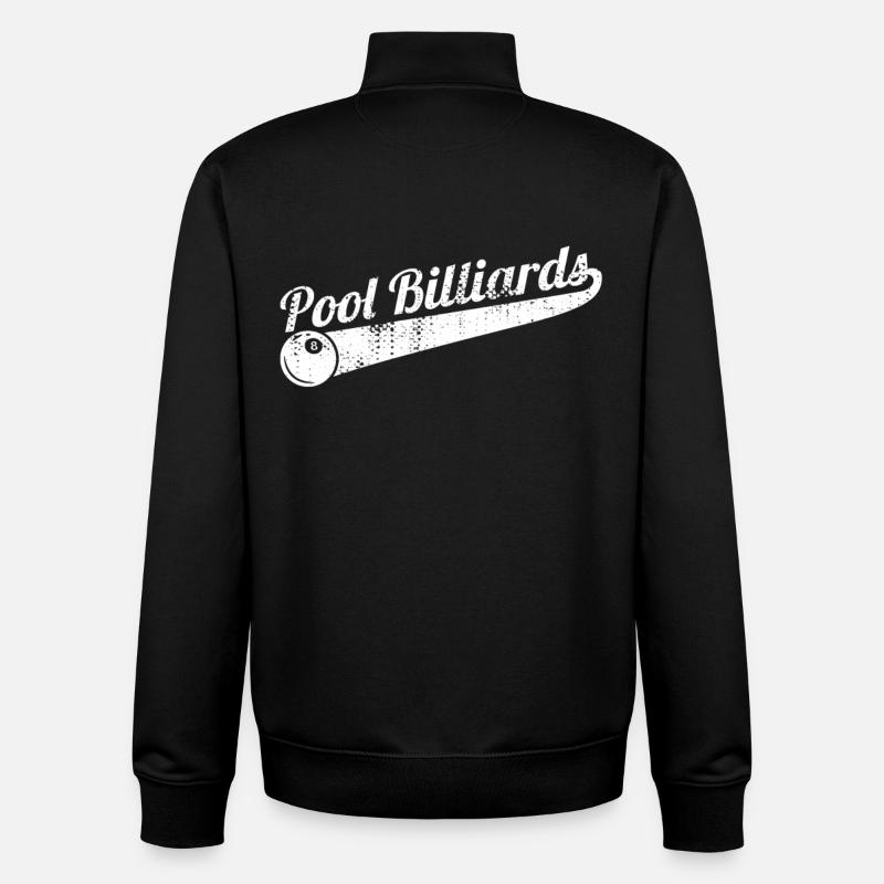 Pool billiards - Unisex Organic Zip Sweatshirt by Stanley/Stella - black