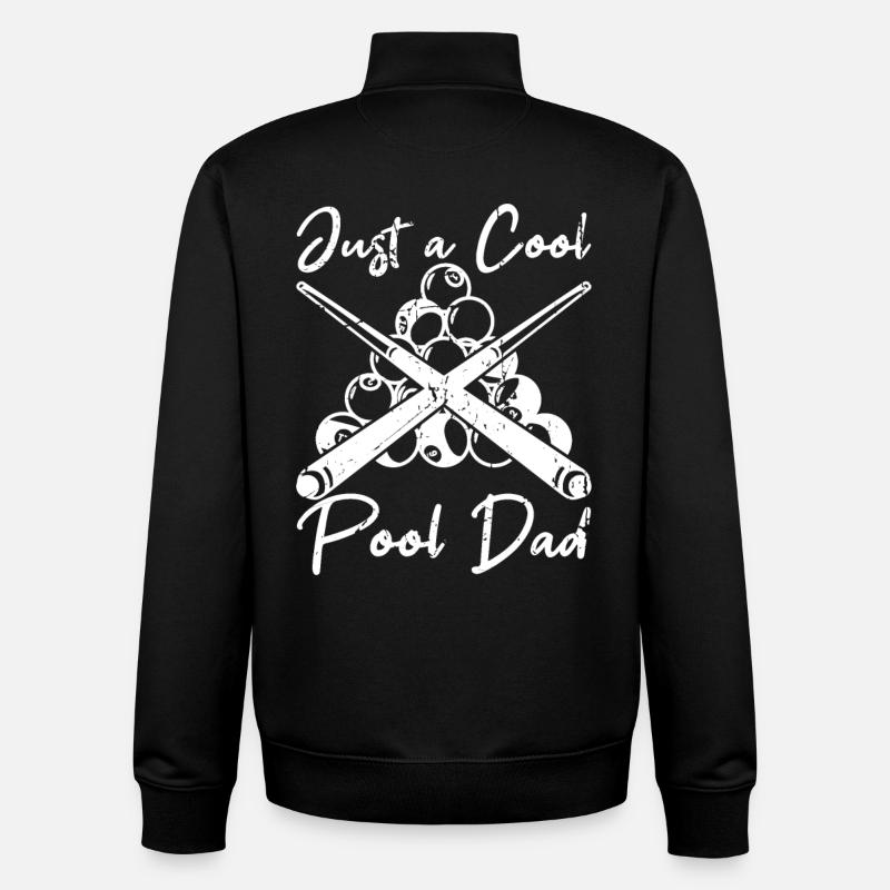 Cool Pool Daddy - Unisex Organic Zip Sweatshirt by Stanley/Stella - black