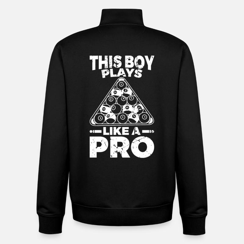 Garçon de piscine - Sweat zippé unisexe en coton bio Stanley/Stella - noir