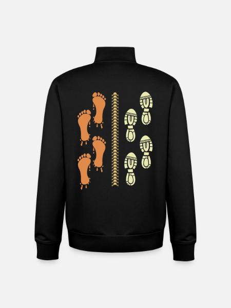 Triathlete Runner Cyclist - Unisex Organic Zip Sweatshirt by Stanley/Stella - black