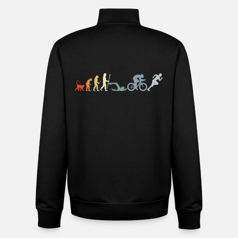 Triathlon Evolution - Unisex Organic Zip Sweatshirt von Stanley/Stella - Schwarz