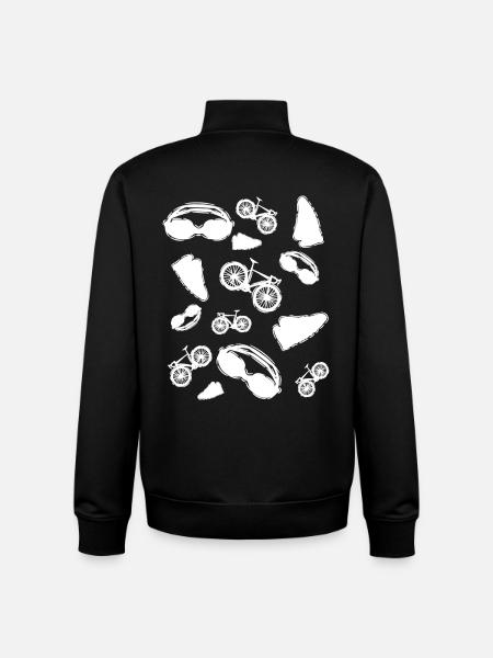 Triathlon Icons - Unisex Organic Zip Sweatshirt by Stanley/Stella - black