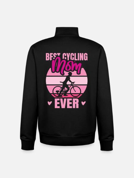 Radfahrer Mutter - Unisex Organic Zip Sweatshirt von Stanley/Stella - Schwarz