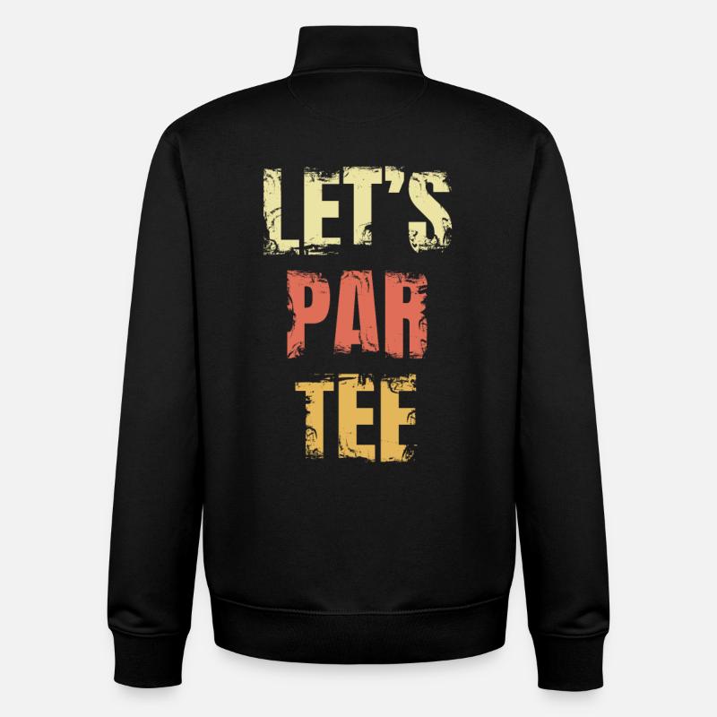 Golf lover joke - Unisex Organic Zip Sweatshirt by Stanley/Stella - black