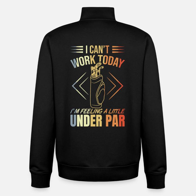 Golferspruch - Unisex Organic Zip Sweatshirt by Stanley/Stella - black