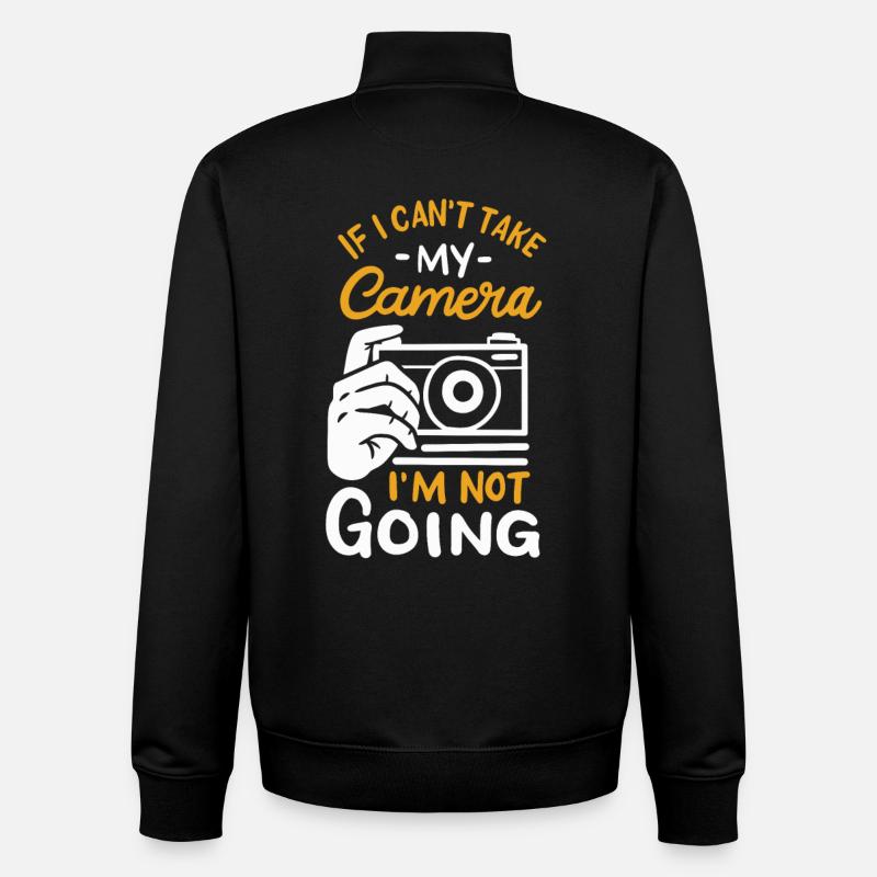 Blague de photographie - Sweat zippé unisexe en coton bio Stanley/Stella - noir