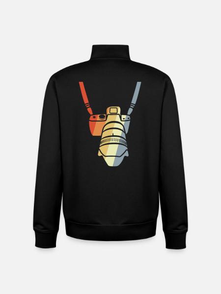 Camera belt - Unisex Organic Zip Sweatshirt by Stanley/Stella - black