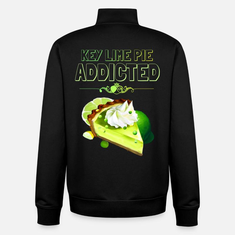 Addicted to lime cake - Unisex Organic Zip Sweatshirt by Stanley/Stella - black
