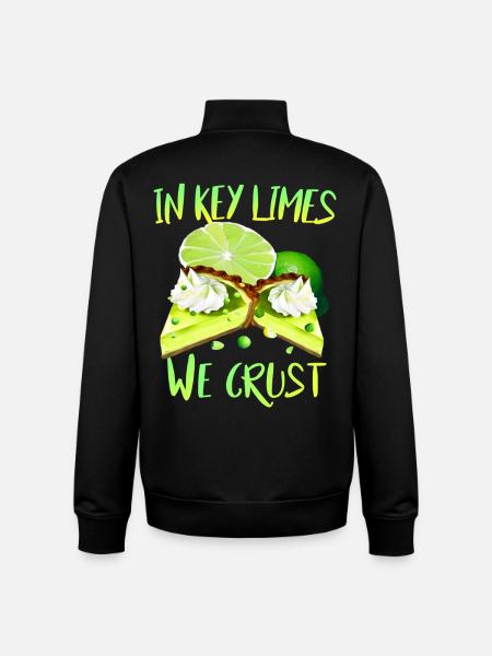 Lime cake lovers and bakers - Unisex Organic Zip Sweatshirt by Stanley/Stella - black