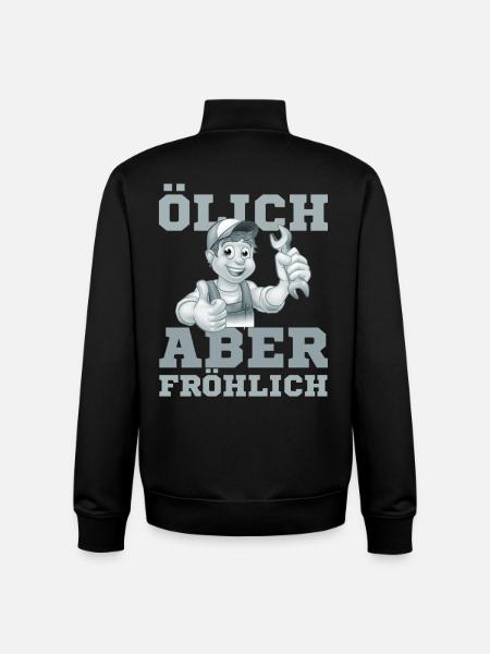 Fröhlicher Handwerker Daumenhoch - Unisex Organic Zip Sweatshirt von Stanley/Stella - Schwarz