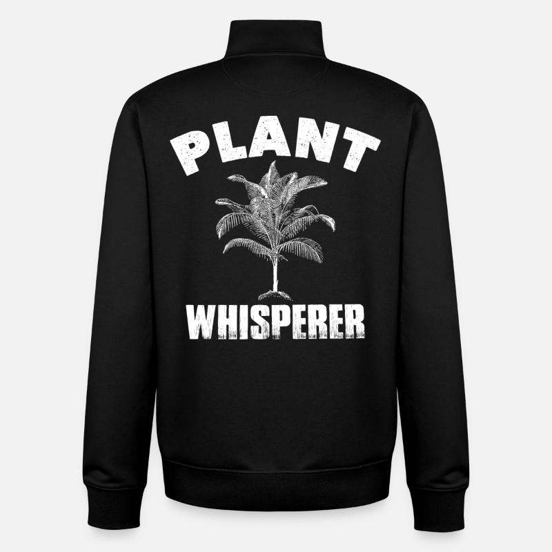 Pflanzenflüsterer Baum Hobby Gartengärtner - Unisex Organic Zip Sweatshirt von Stanley/Stella - Schwarz