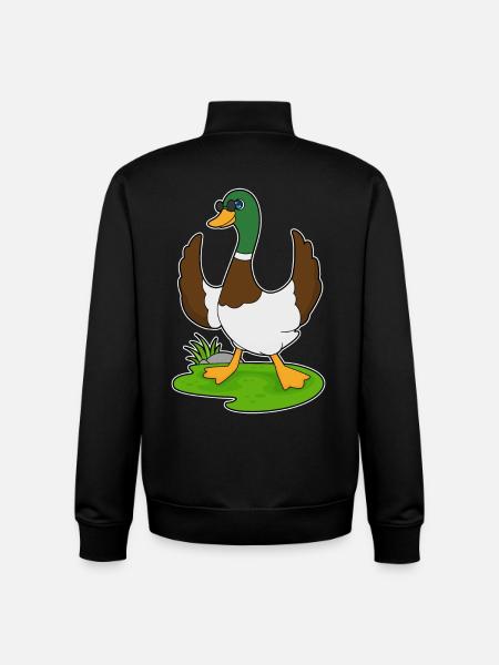 Lunettes de soleil de canard - Sweat zippé unisexe en coton bio Stanley/Stella - noir