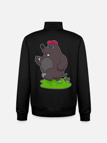 Mole Jogger Jogging Sports - Unisex Organic Zip Sweatshirt by Stanley/Stella - black