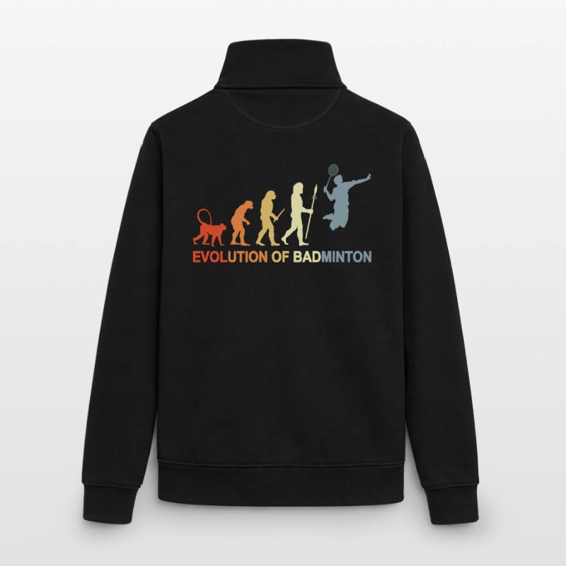Évolution du badminton Sweat zippé unisexe en coton bio Stanley/Stella