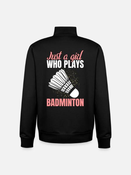 Badminton filles - Sweat zippé unisexe en coton bio Stanley/Stella - noir