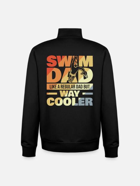 Schwimm Dad - Unisex Organic Zip Sweatshirt von Stanley/Stella - Schwarz