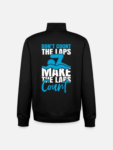 Motivation à nager - Sweat zippé unisexe en coton bio Stanley/Stella - noir