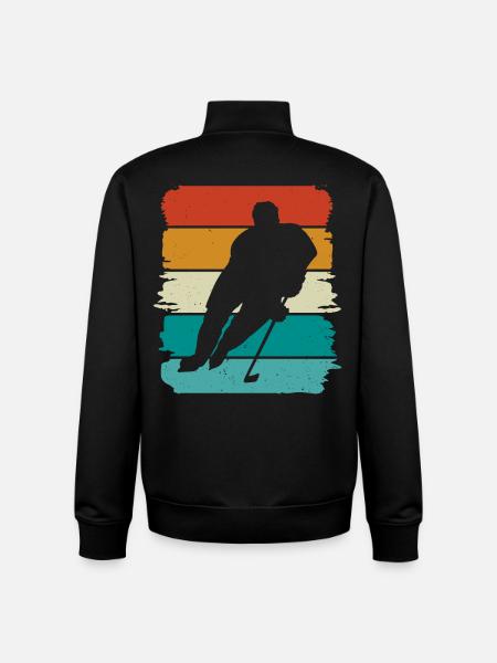 Eishockey - Unisex Organic Zip Sweatshirt by Stanley/Stella - black