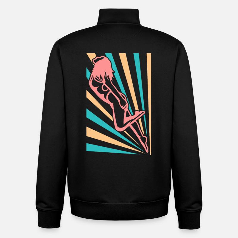 Mädels Schwimmen - Unisex Organic Zip Sweatshirt von Stanley/Stella - Schwarz