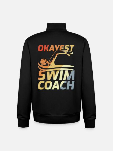 Swimming instructor - Unisex Organic Zip Sweatshirt by Stanley/Stella - black