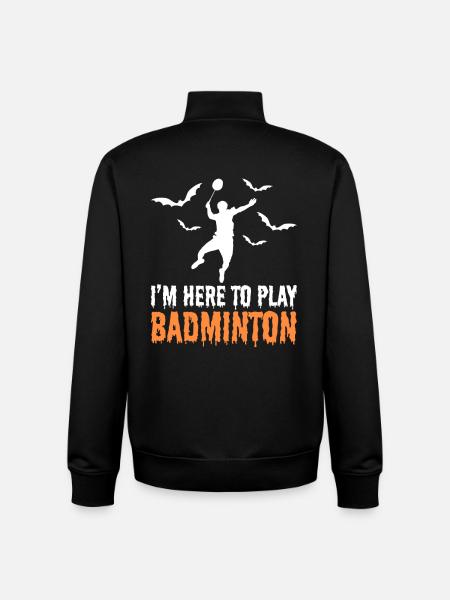 Halloween Badminton - Unisex Organic Zip Sweatshirt by Stanley/Stella - black