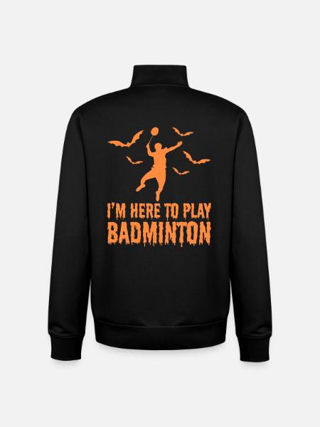 Badminton Halloween - Unisex Organic Zip Sweatshirt von Stanley/Stella - Schwarz