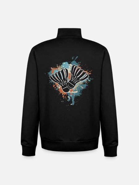 Badminton - Unisex Organic Zip Sweatshirt von Stanley/Stella - Schwarz