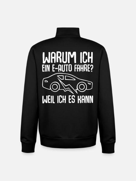 E-Auto Elektroauto - Unisex Organic Zip Sweatshirt von Stanley/Stella - Schwarz