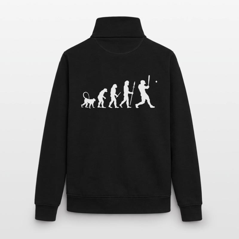 Évolution du baseball Sweat zippé unisexe en coton bio Stanley/Stella