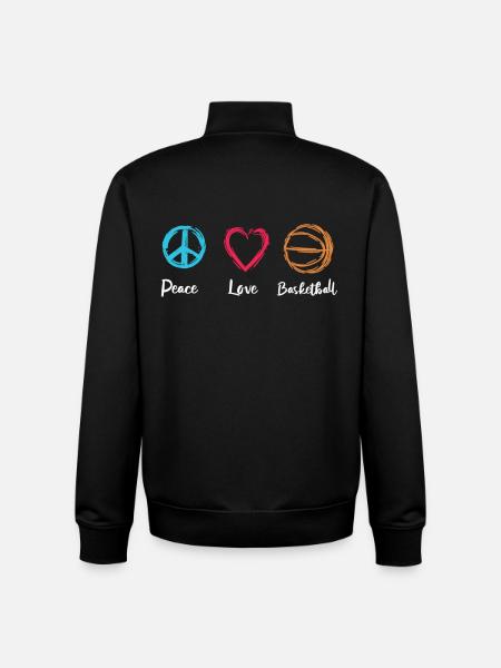 Basketball Player Motivation - Unisex Organic Zip Sweatshirt by Stanley/Stella - black