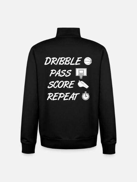 Basketball player - Unisex Organic Zip Sweatshirt by Stanley/Stella - black