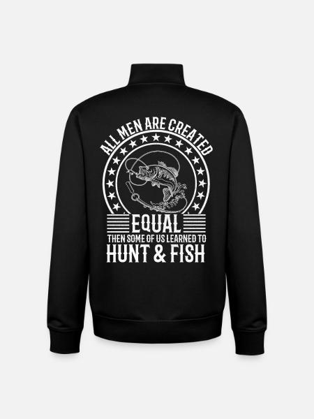 Hunting Fishing Loving Every Day - Unisex Organic Zip Sweatshirt by Stanley/Stella - black