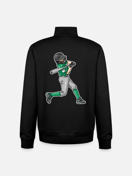 Garçons de baseball - Sweat zippé unisexe en coton bio Stanley/Stella - noir