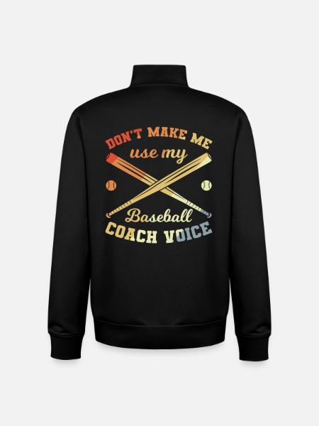 Baseball Coach - Unisex Organic Zip Sweatshirt by Stanley/Stella - black