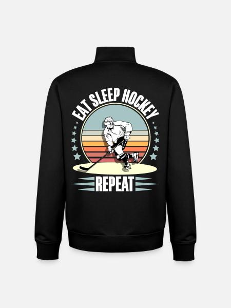 Eishockey - Unisex Organic Zip Sweatshirt by Stanley/Stella - black
