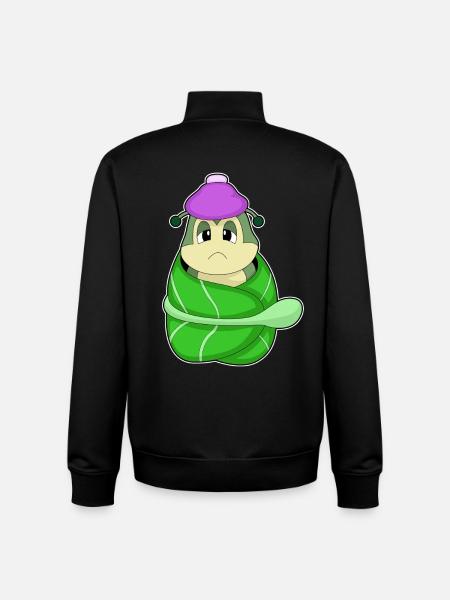 Bouillotte Caterpillar - Sweat zippé unisexe en coton bio Stanley/Stella - noir