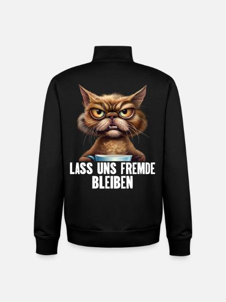 Lass Uns Fremde Bleiben - Unisex Organic Zip Sweatshirt von Stanley/Stella - Schwarz