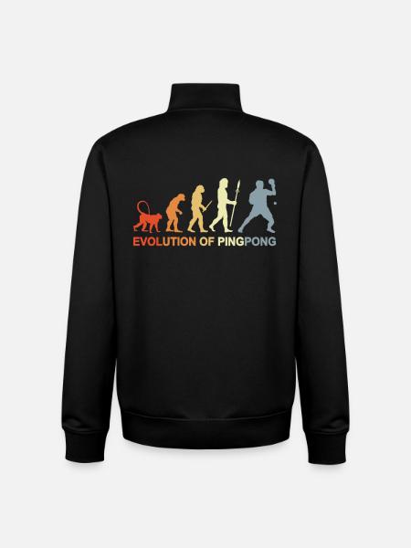 Development of table tennis - Unisex Organic Zip Sweatshirt by Stanley/Stella - black