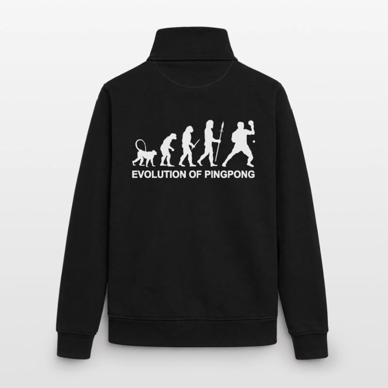 Évolution du ping-pong Sweat zippé unisexe en coton bio Stanley/Stella