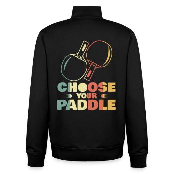 Pagaie - Sweat zippé unisexe en coton bio Stanley/Stella - noir - Dos - AI Model Male 185 light (185cm)